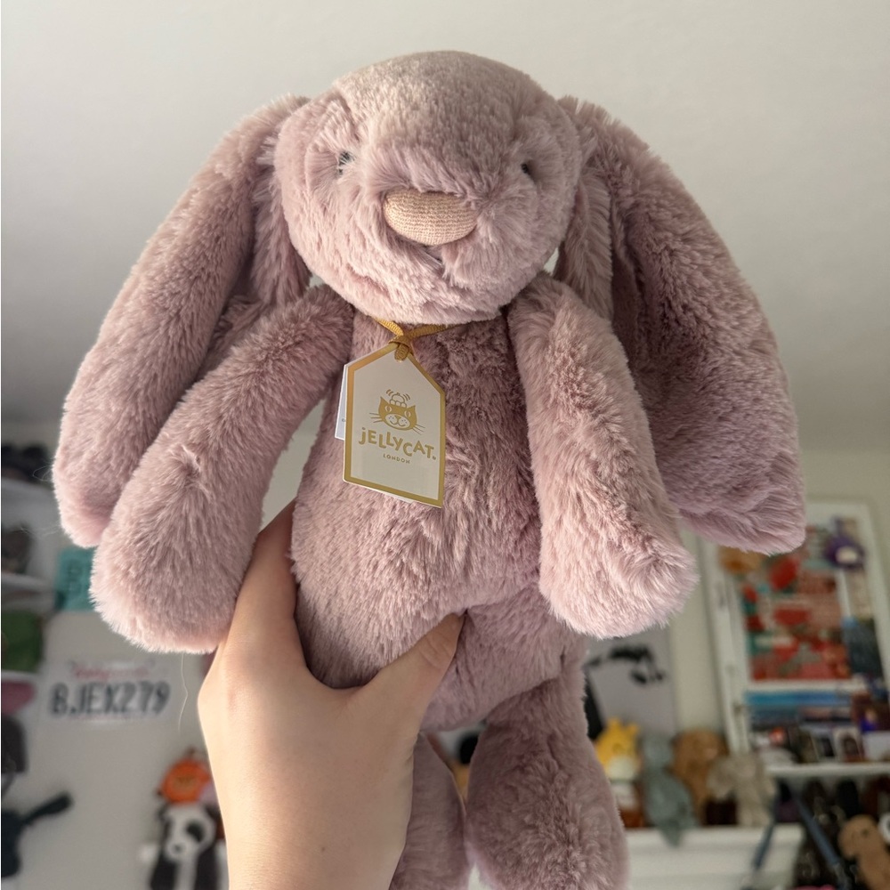 Jellycat Rosa Luxe Bashful Bunny Plush
